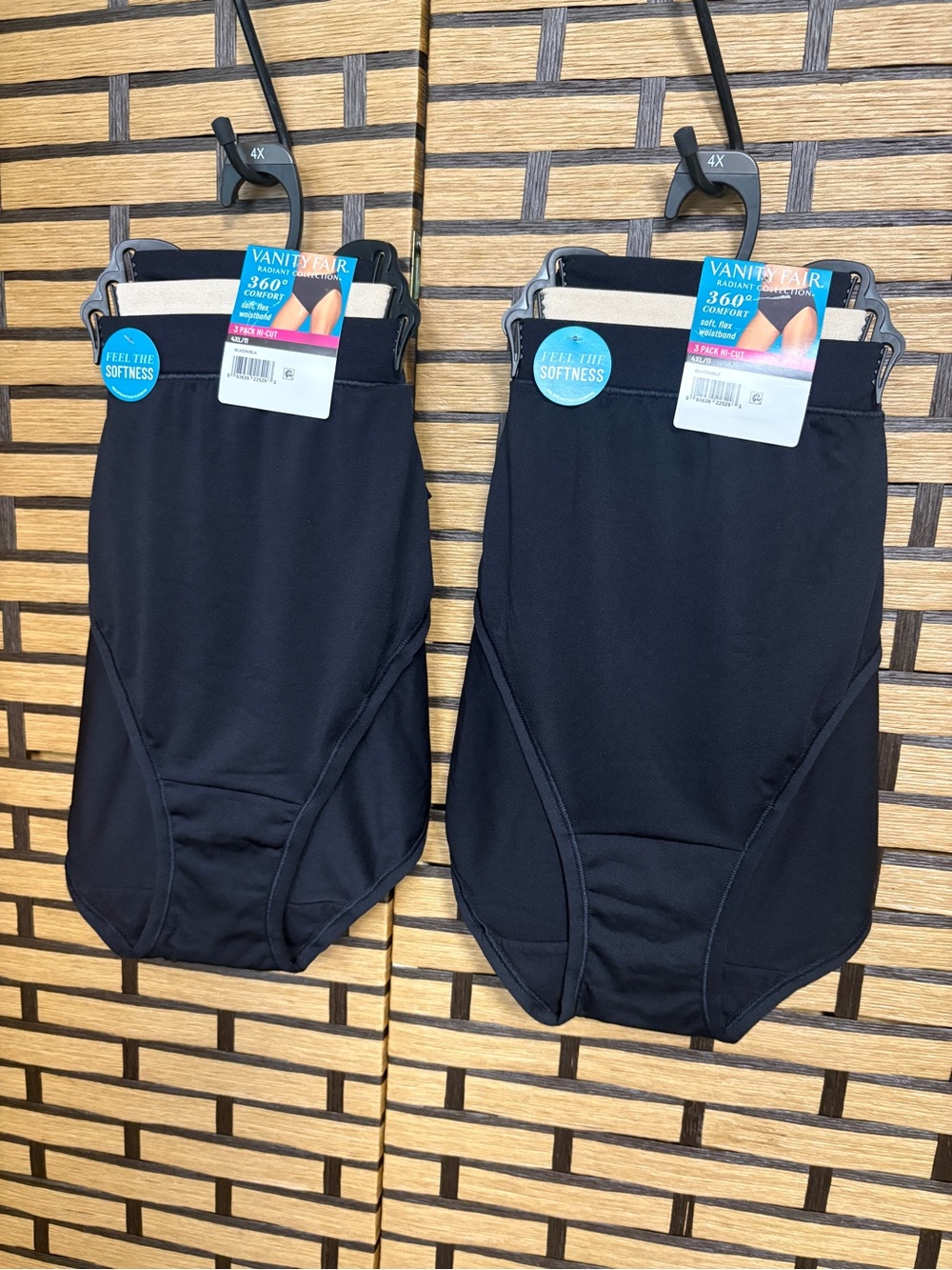 Vanity Fair 6 Pairs Of 360 Comfort Underwear Size 4X